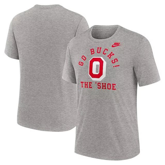 Mens Nike Heather Gray Ohio State Buckeyes Legacy Local Tri-Blend T-Shirt Product Image