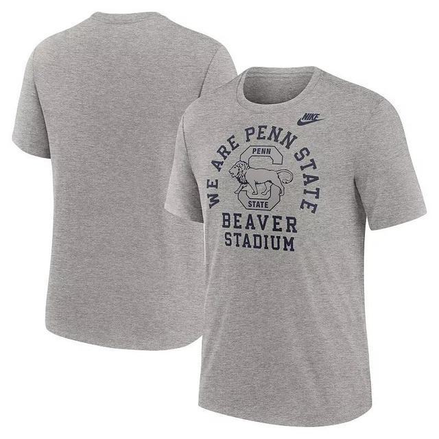 Mens Nike Heather Gray Penn State Nittany Lions Legacy Local Tri-Blend T-Shirt Product Image