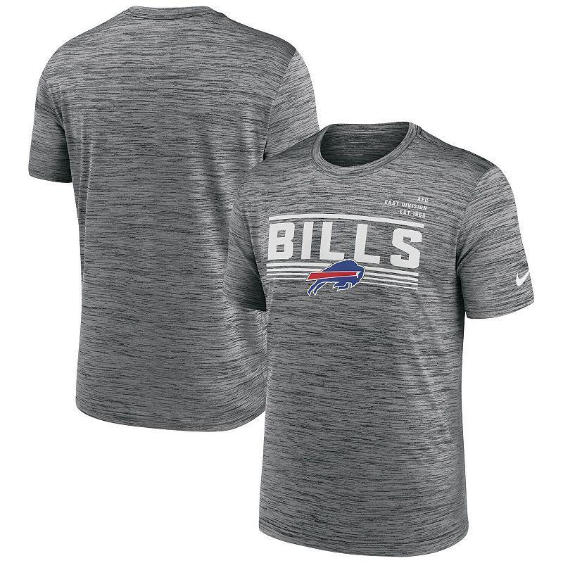 Mens Nike Gray Buffalo Bills Yardline Velocity Performance T-Shirt Product Image