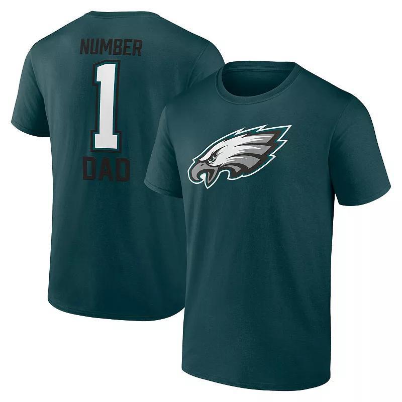 Fanatics Mens Midnight Green Philadelphia Eagles 1 Dad T-Shirt Product Image