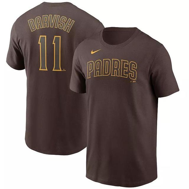 Mens Nike Yu Darvish San Diego Padres Name & Number T-Shirt Product Image