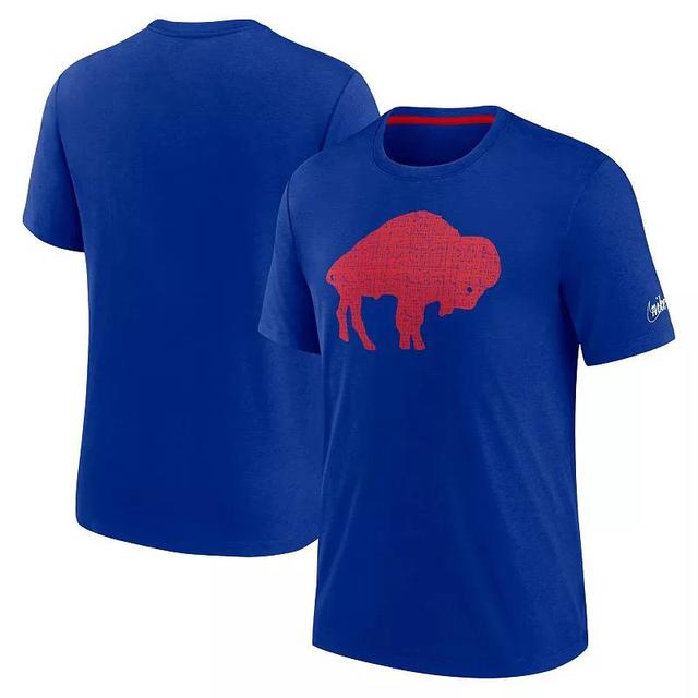 Mens Nike Royal Los Angeles Rams Overlap Lockup Tri-Blend T-Shirt Product Image