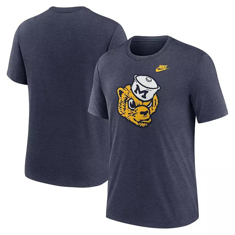 Michigan Wolverines Blitz Evergreen Legacy Primary Nike Men's College T-Shirt Product Image