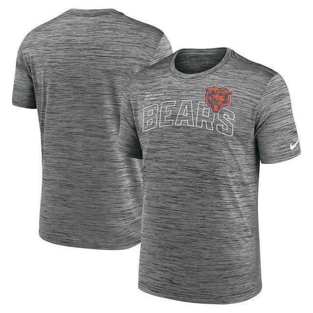 Mens Nike Anthracite Chicago Bears Velocity Arch Performance T-Shirt Product Image