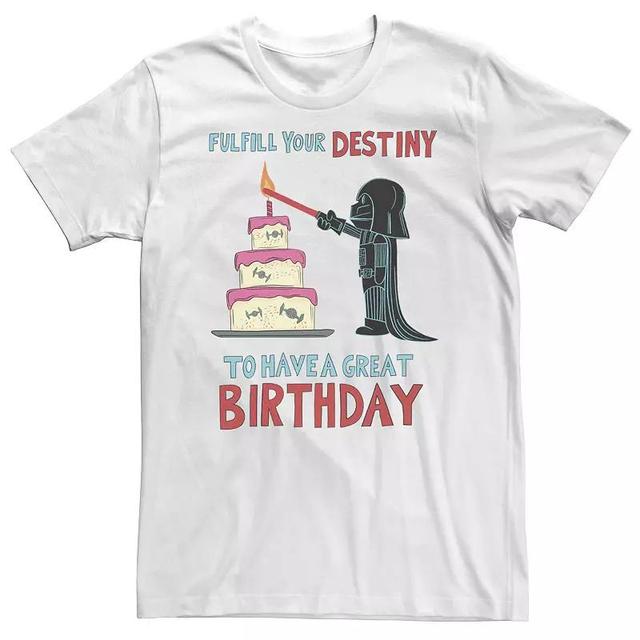 Big & Tall Star Wars Darth Vader Birthday Fulfillment Tee, Mens Product Image