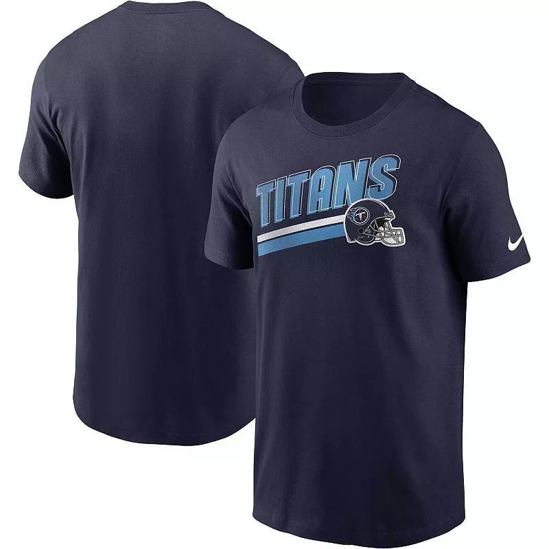 Mens Nike Navy Tennessee Titans Essential Blitz Lockup T-shirt Product Image