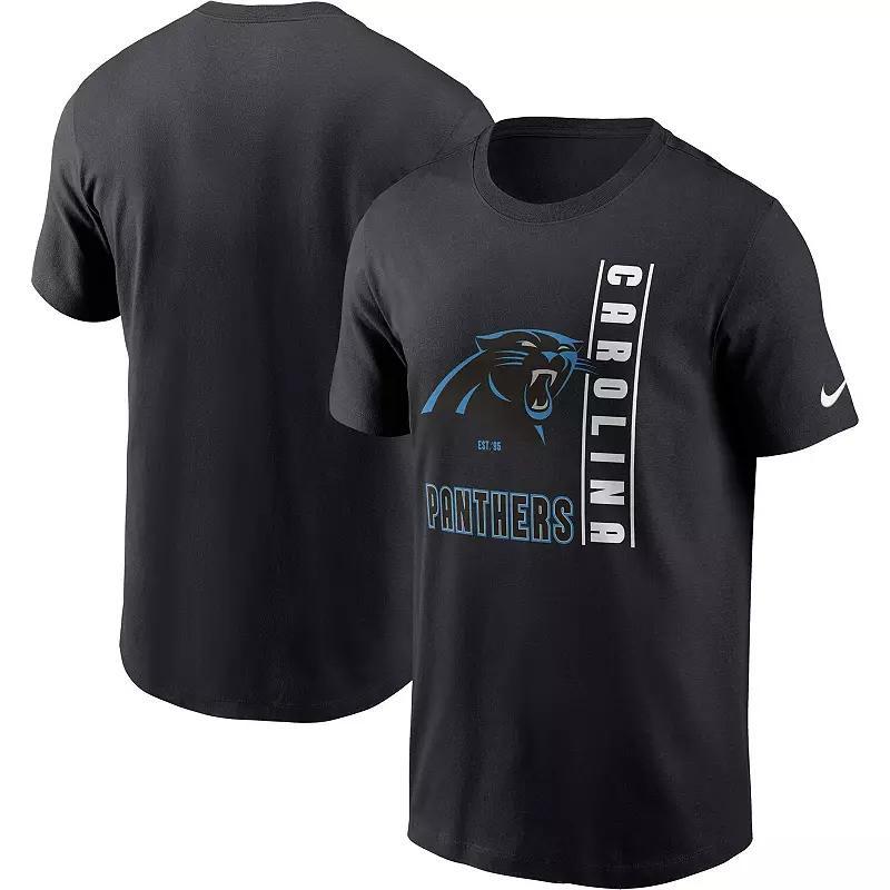 Men's Nike  Black Carolina Panthers Lockup Essential T-Shirt Product Image