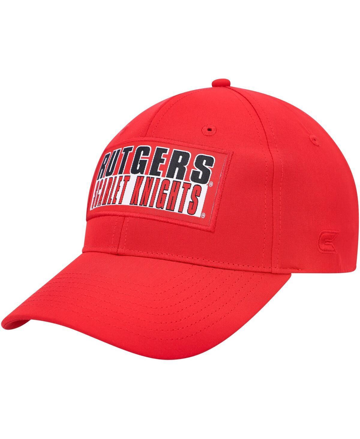 Mens Colosseum Scarlet Rutgers Scarlet Knights Positraction Snapback Hat Product Image