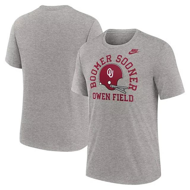 Mens Nike Heather Gray Oklahoma Sooners Legacy Local Tri-Blend T-Shirt Product Image