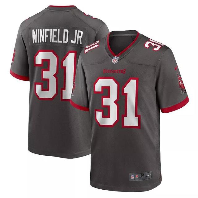 Mens Nike Antoine Winfield Jr. Pewter Tampa Bay Buccaneers Game Jersey Product Image