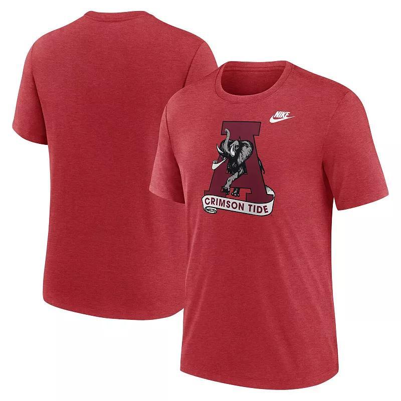 Nike Mens Alabama Crimson Tide Blitz Evergreen Legacy Primary Tri-Blend T-Shirt Product Image