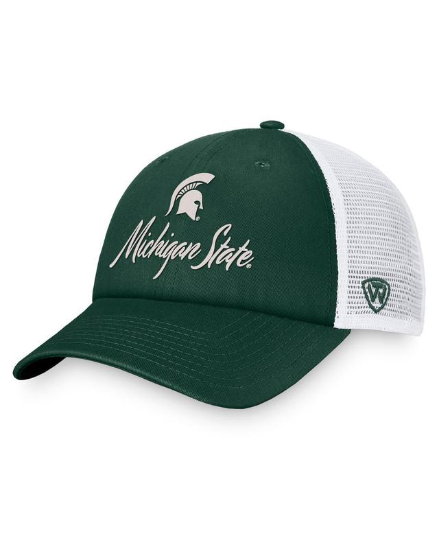 Womens Top of the World Green Michigan State Spartans Charm Trucker Adjustable Hat - Green Product Image