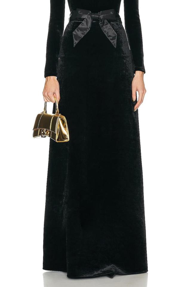 Balenciaga Maxi A-line Skirt Black. (also in ). Product Image