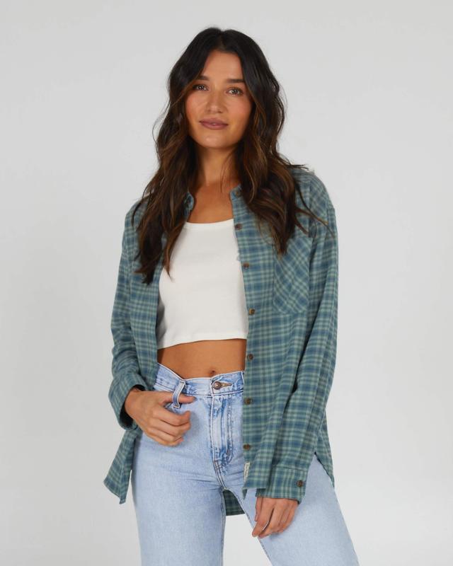 Shore Break Flannel - Sage Product Image