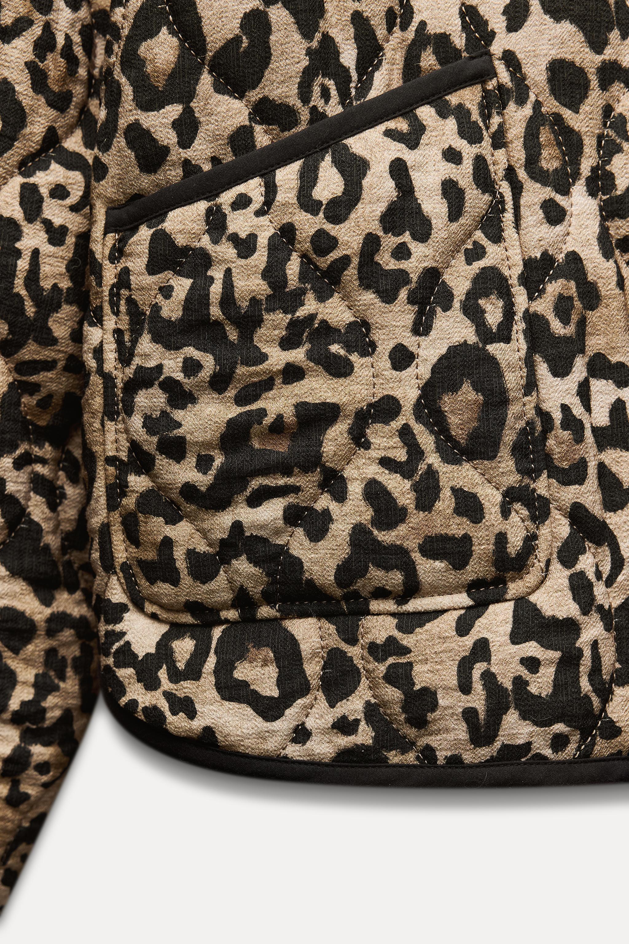 ANIMAL PRINT PUFFER JACKET Product Image