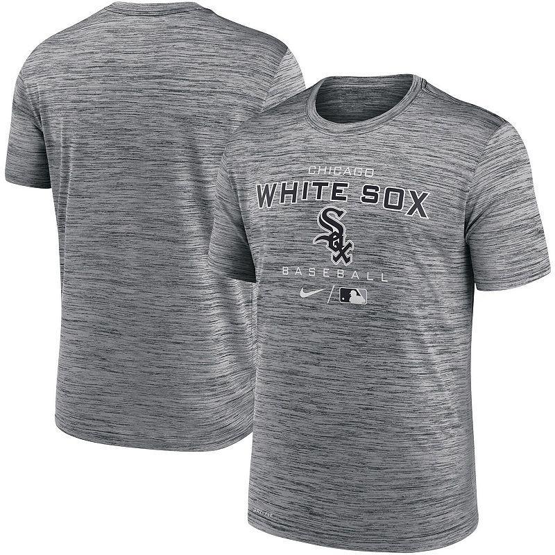 Men's Nike Anthracite Chicago White Sox Authentic Collection Velocity Practice Performance T-Shirt Product Image