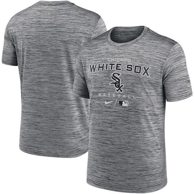 Mens Nike Anthracite Chicago White Sox Authentic Collection Velocity Practice Performance T-Shirt Product Image