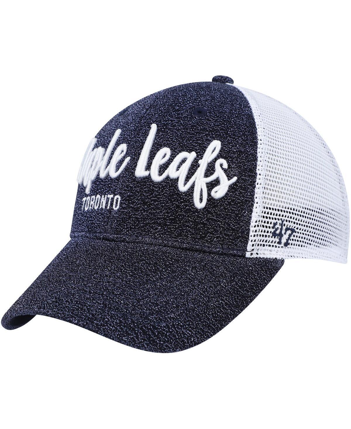 Womens 47 Navy/White Toronto Maple Leafs Encore MVP Trucker Snapback Hat, Mpl Blue Product Image