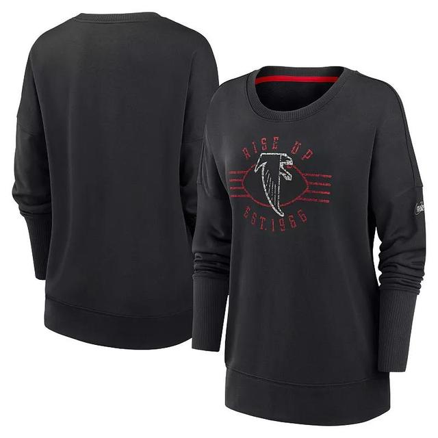 Womens Nike Black Washington Commanders Rewind Playback Icon Performance Pullover Sweatshirt Product Image