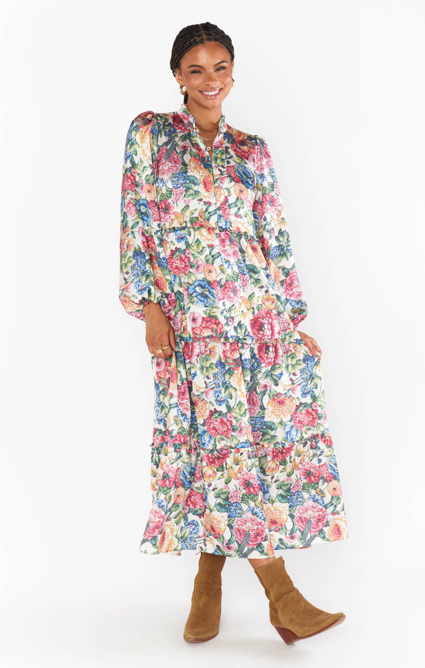 Loretta Maxi Dress ~ Dusty Meadows Product Image