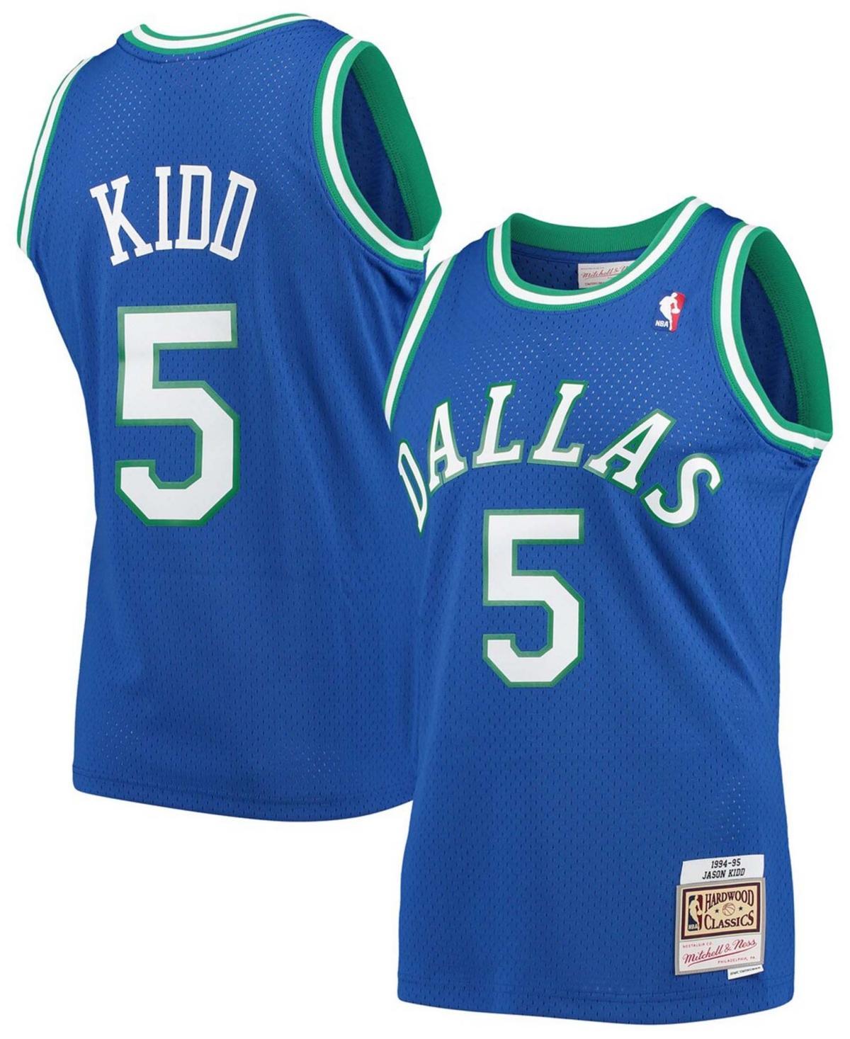 Mens Jason Kidd Blue Dallas Mavericks 1994-95 Hardwood Classics Swingman Player Jersey - Blue Product Image