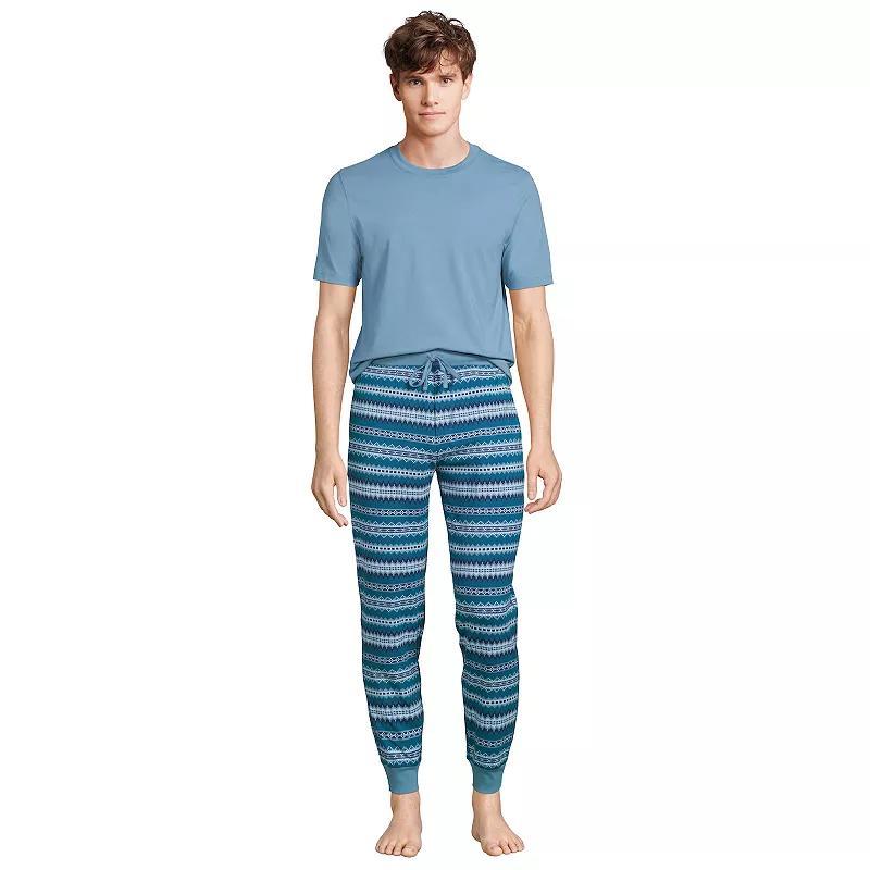 Mens Lands End Jersey Pajama Sleep Set Product Image