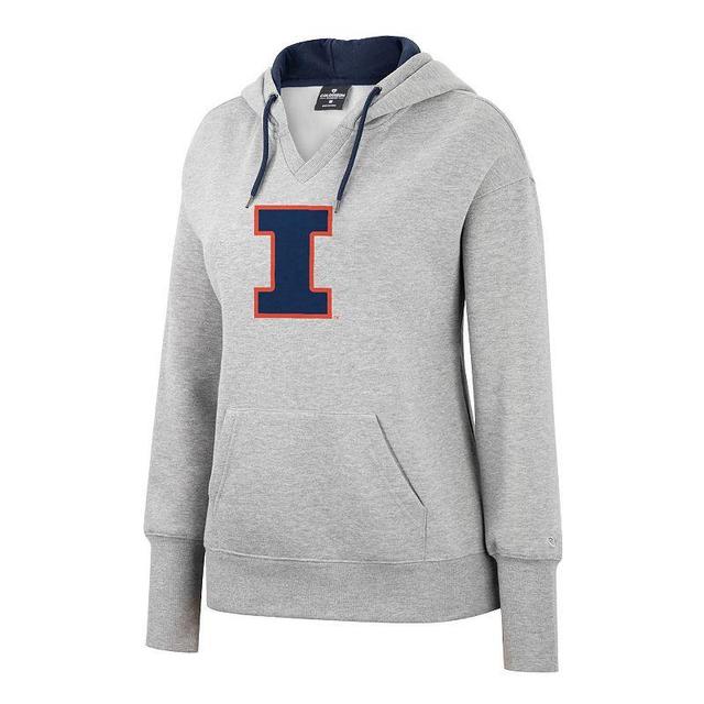 Womens Utah Utes Heather Grey Pullover Hoodie Product Image