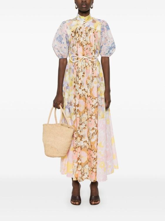 Floral Print Dress In Neutrals Product Image