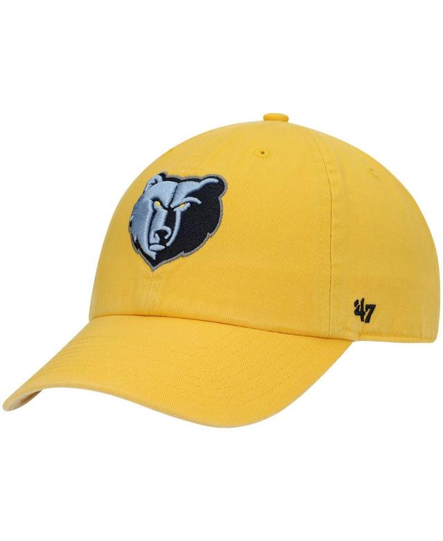 Mens Gold Memphis Grizzlies Team Clean Up Adjustable Hat Product Image