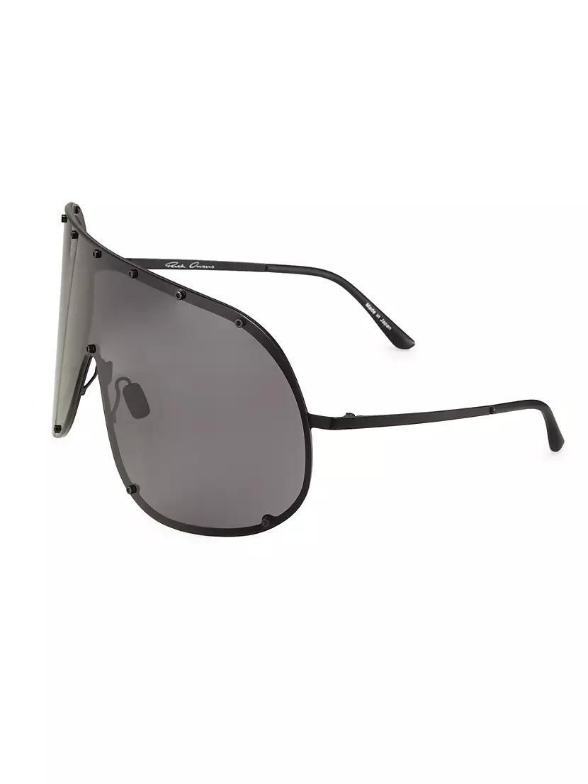 Mens Solid-Frame Shield Sunglasses Product Image