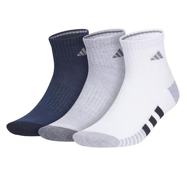 Mens adidas Cushioned 3.0 3-Pack Quarter Socks Product Image