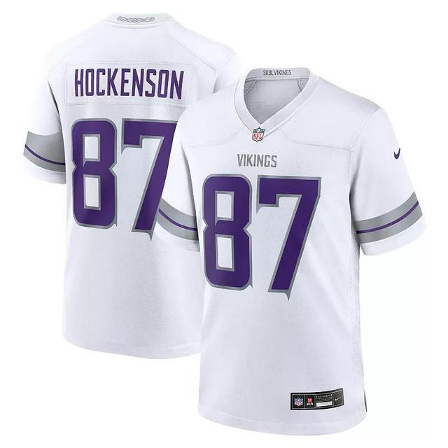 Nike Mens T.j. Hockenson Minnesota Vikings Alternate Game Player Jersey - White Product Image