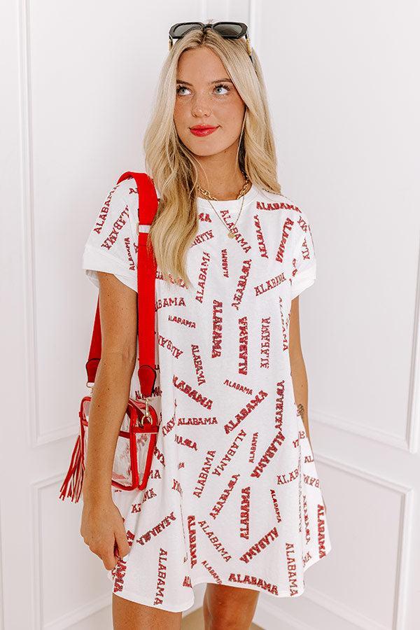 School Spirit Sequin Embroidered Mini Dress in Alabama Product Image