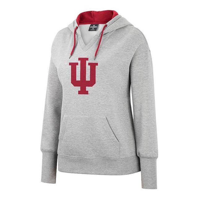 Womens Utah Utes Heather Grey Pullover Hoodie Product Image