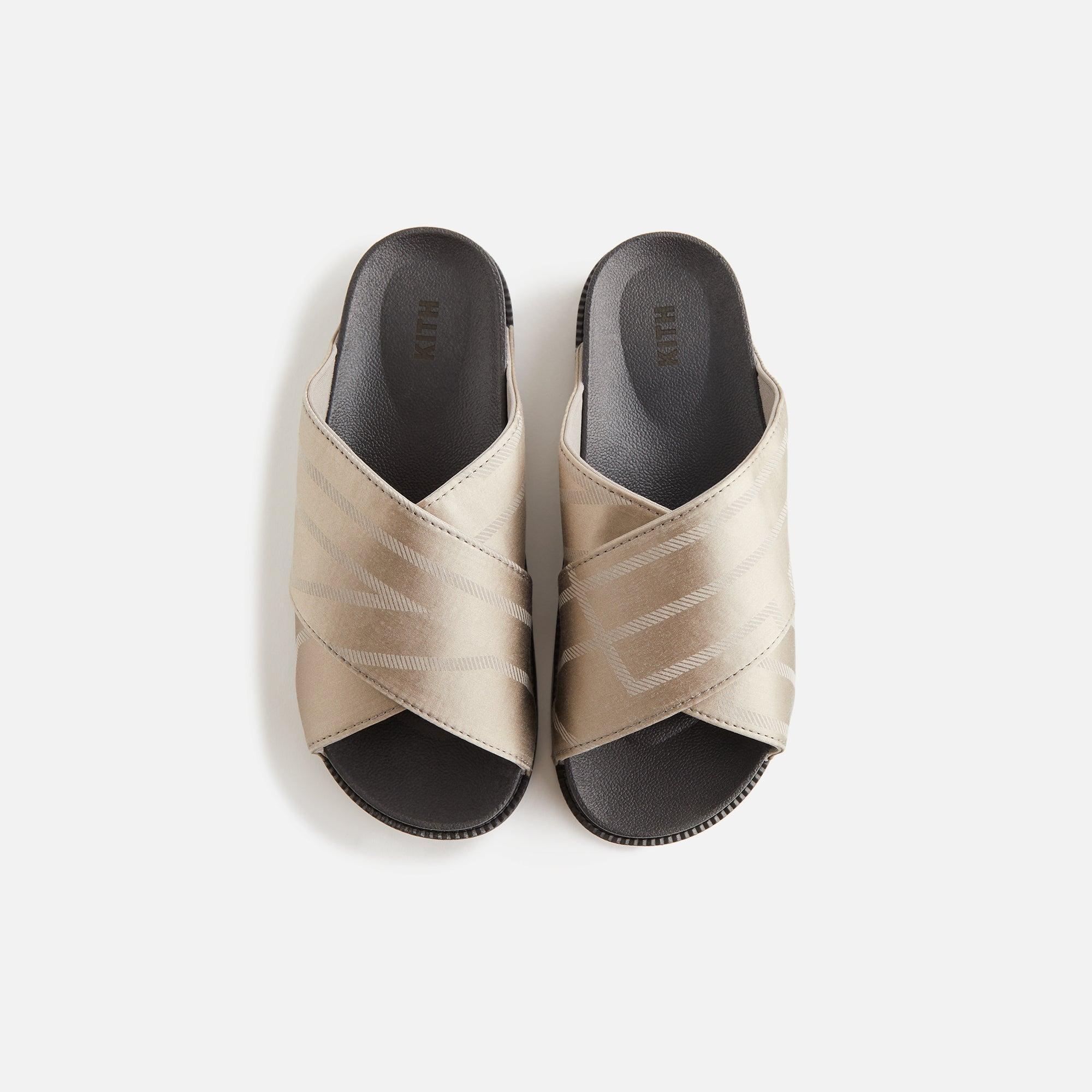 Kith Women Monogram Criss Cross Slides - Astro Female Product Image