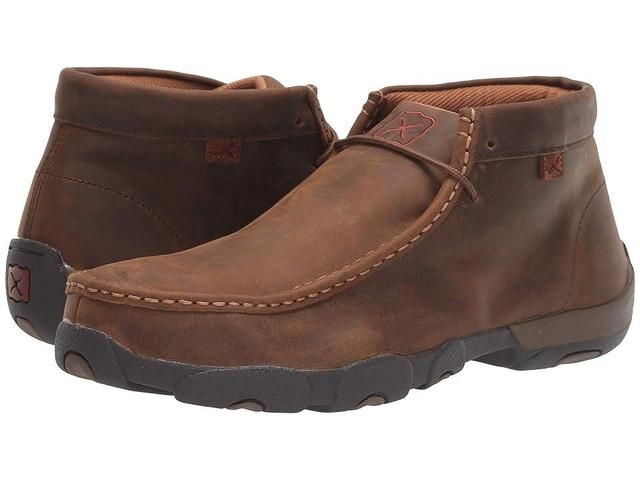 Twisted X Mens Work Steel Toe Leather Chukka Driving Moccasins Product Image