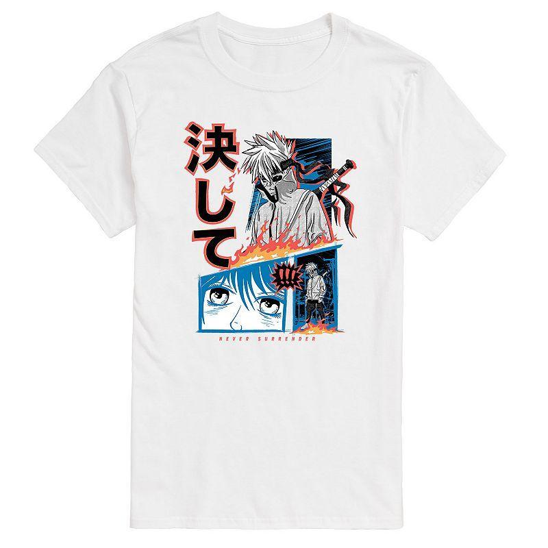 Mens Anime Never Surrender Tee Product Image