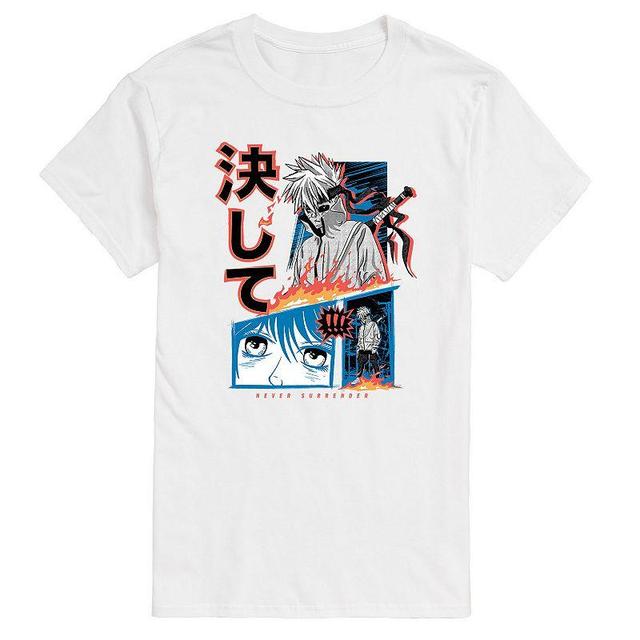 Mens Anime Never Surrender Tee Product Image