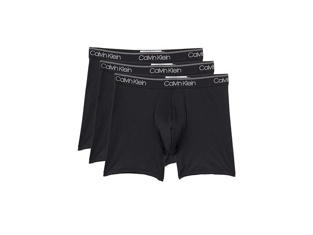 Calvin Klein 3-Pack Low Rise Microfiber Stretch Boxer Briefs Product Image