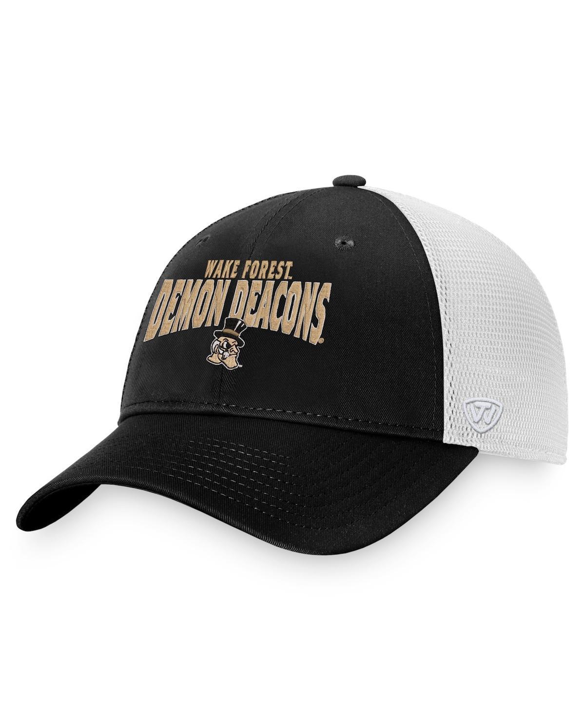 Mens Top of the World Black Wake Forest Demon Deacons Breakout Trucker Snapback Hat - Black Product Image