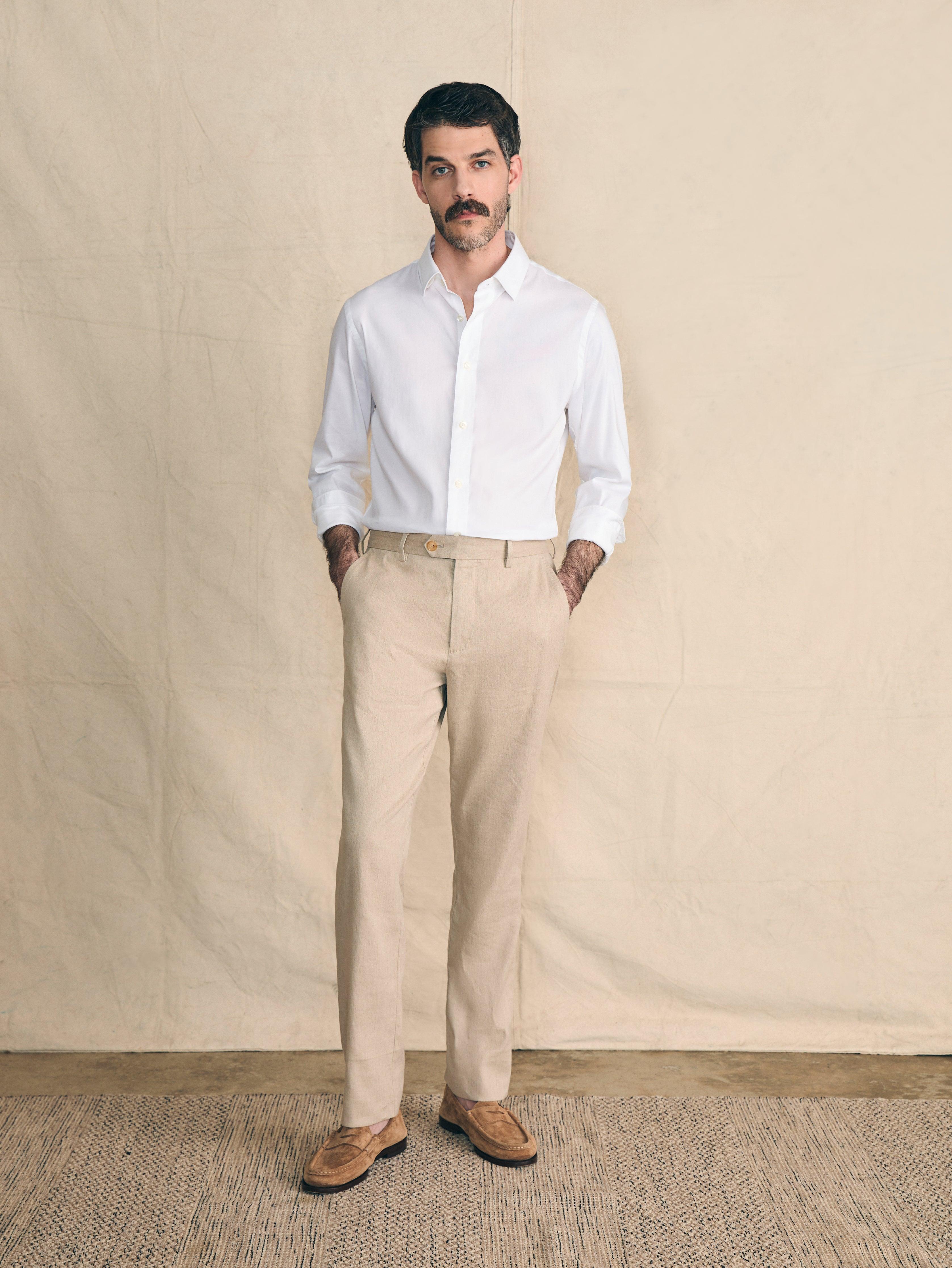 Movement™ Flex Linen Trouser - Natural Male Product Image