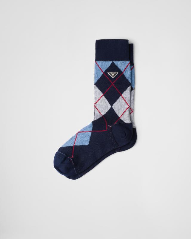 Argyle cotton socks Product Image