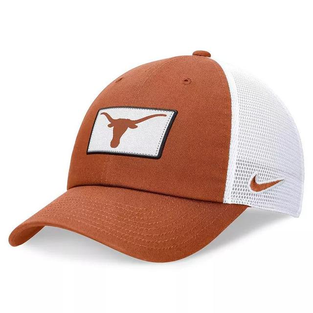 Mens Nike Texas Orange/White Texas Longhorns Primetime Club Trucker Adjustable Hat Product Image