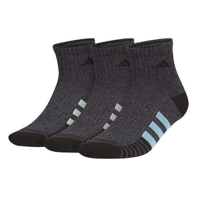 Mens adidas Cushioned 3.0 Color 3-Pack Quarter Socks Product Image