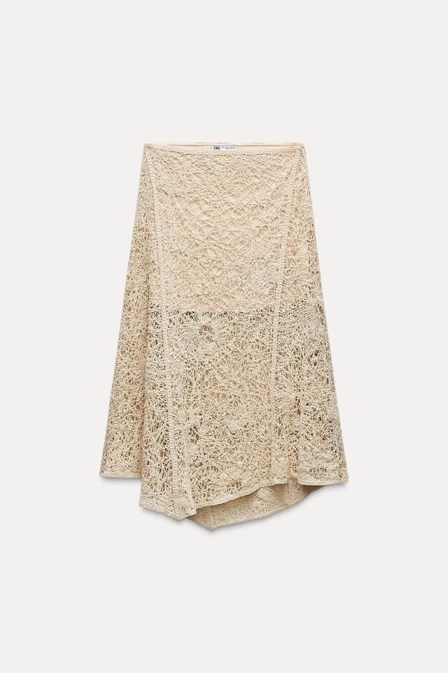 ASYMMETRICAL CROCHET SKIRT Product Image