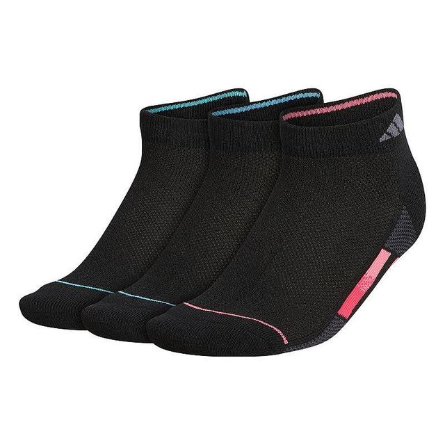 Womens adidas Superlite Stripe Low-Cut Socks 3-Pack, Black Product Image