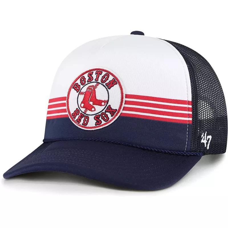 Mens 47 Boston Red Sox Lift Off Foam Front Mesh Trucker Adjustable Hat, Blue Product Image