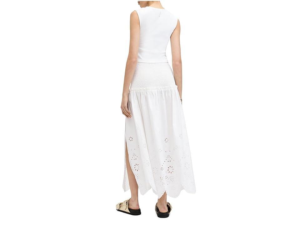 AllSaints Alex Emb Skirt (Off White) Women's Skirt Product Image