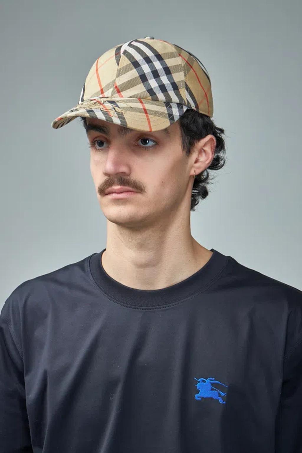 BURBERRY Vintage Check Baseball Cap In Sand Product Image