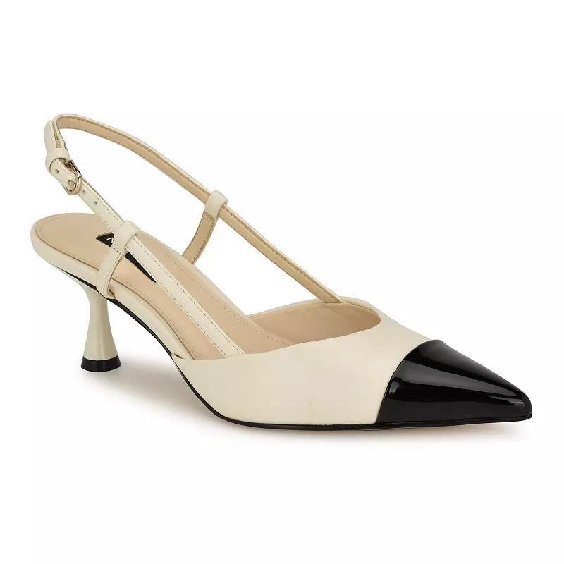 Nine West Womens Rizzy Pointy Toe Slingback Dress Pumps Product Image